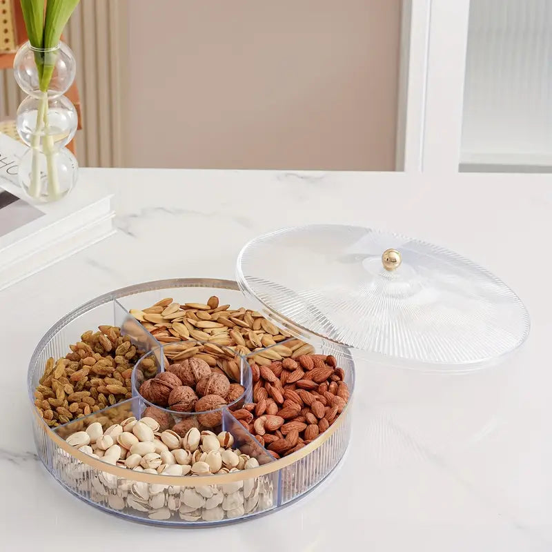 AmberLuxe | Snoeppot met Deksel 28 cm – Luxe Snack Organizer