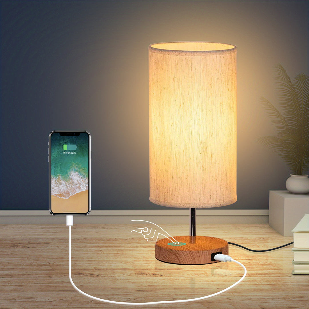 Aurora Touch Lamp | Bedlampje met USB & Dimfunctie