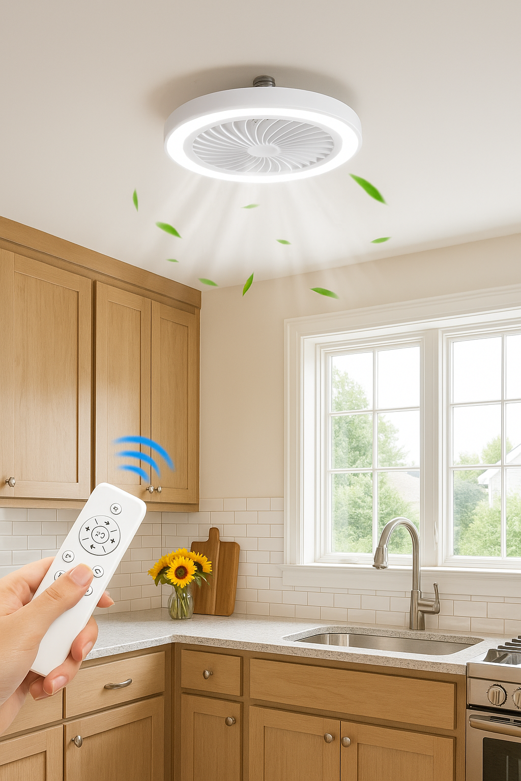 LED Smart Ventilator lamp | Met Afstandsbediening & Timer