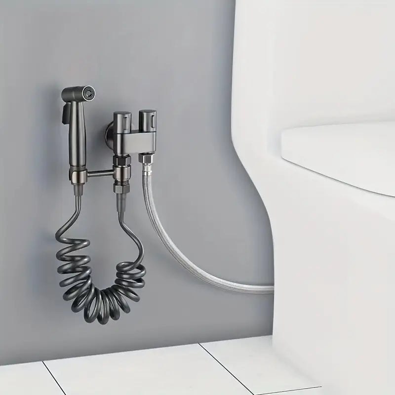 Handbidet Set met Douchekop & 198cm Slang | Zelfreinigende Toiletsproeier
