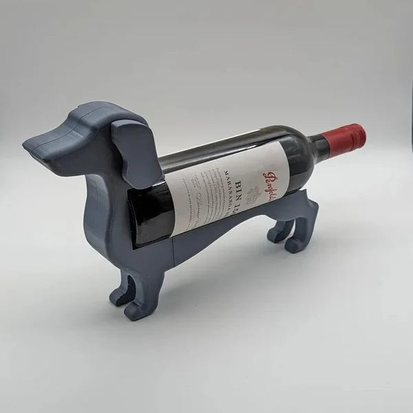 Teckel Wijnfleshouder | Uniek Design | Decoratief & Functioneel