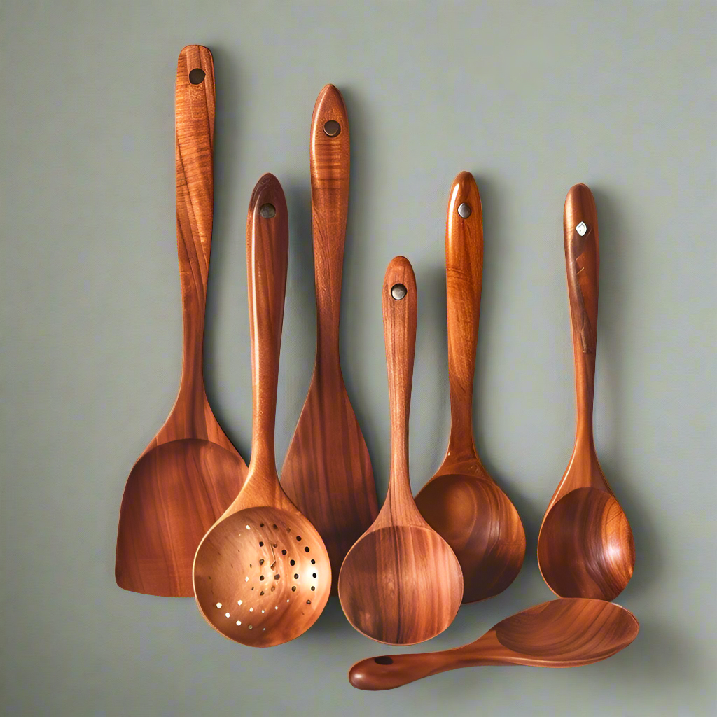 Teak Kitchen Set | Duurzaam Houten Kookgerei voor elke keuken