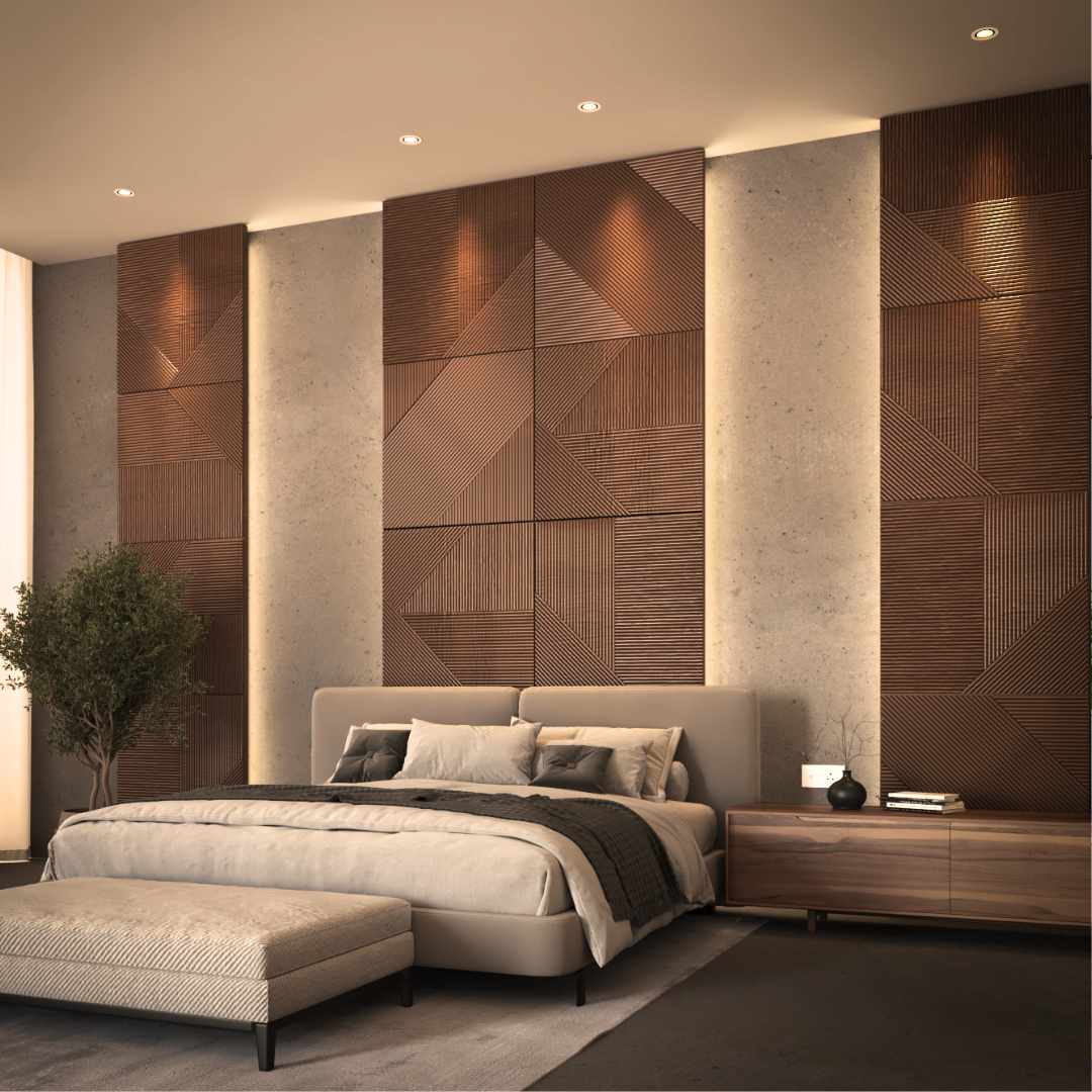 3D Houten Wandpanelen | Interieurdecoratie - Natuurlijke Elegant