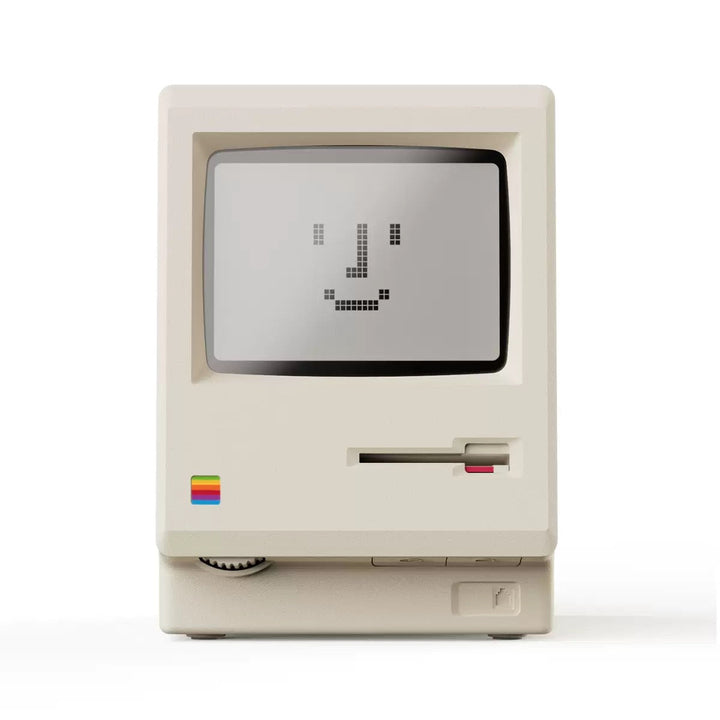 Retro Macintosh Wekker | Vintage Mac-Style Digitale Tafelklok & Decoratief Desktopornament