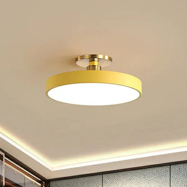 Round Flush Mount | Moderne LED Wandlamp in Scandinavische Stijl – Acryl Design & Zachte Verlichting