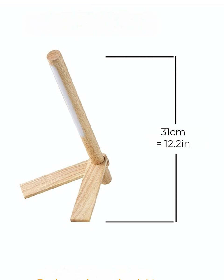 Gepetto Houten Tafellamp | Dimbare Lamp met 3 Lichtstanden & Natuurlijk Design