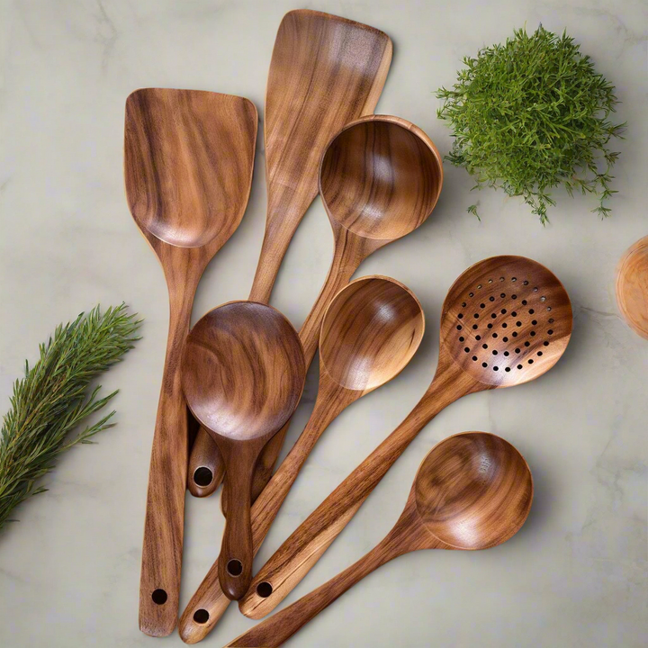 Teak Kitchen Set | Duurzaam Houten Kookgerei voor elke keuken