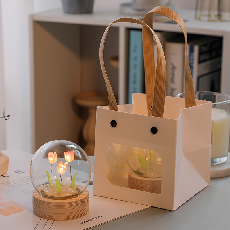 Tulip Lamp | Creatieve Doe-Het-Zelf Tafellamp met Cadeauzakje