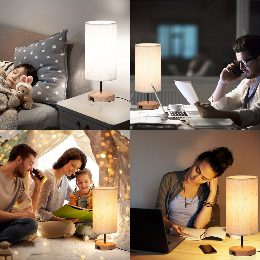 Aurora Touch Lamp | Bedlampje met USB & Dimfunctie