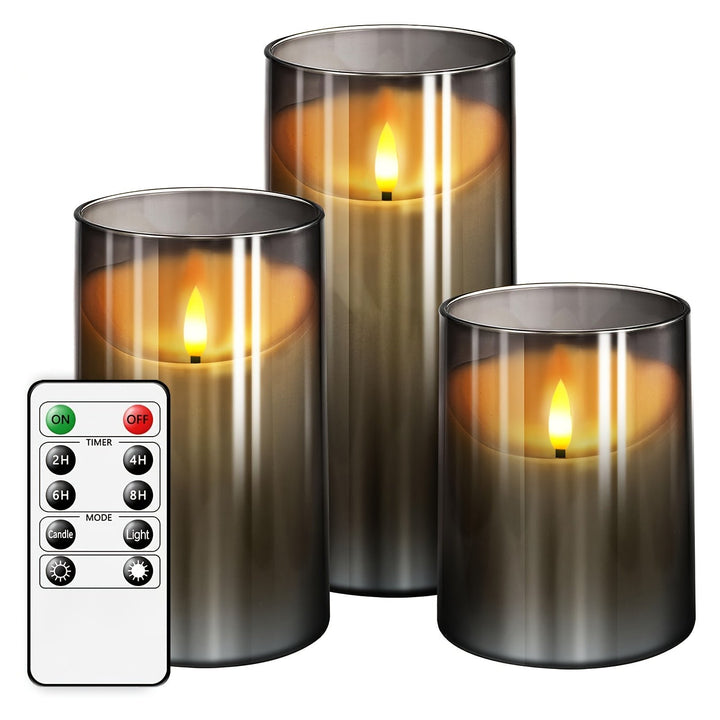 Flameless Kaarsen Set | Veilige sfeer met afstandsbediening