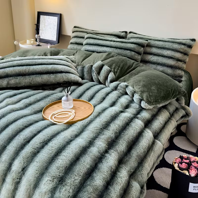 WinterLuxe™ 4-Delige Melkfluweel Beddenset | 200cm * 230cm