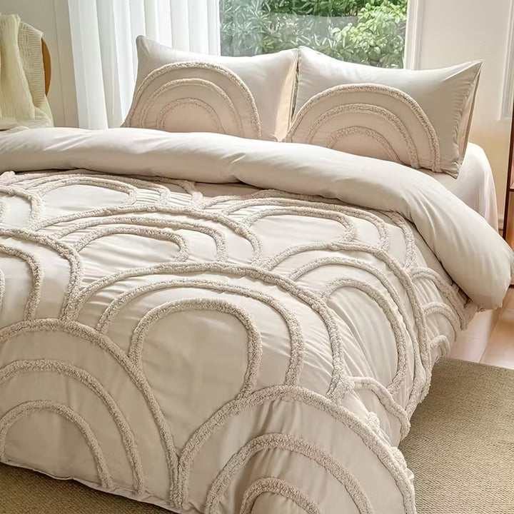 Boho Dekbedovertrek Set | 3-Delig met Kussenslopen | Zacht Microvezel & Ritsluiting