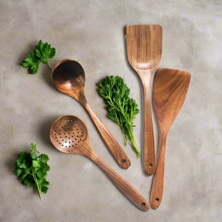 Teak Kitchen Set | Duurzaam Houten Kookgerei voor elke keuken