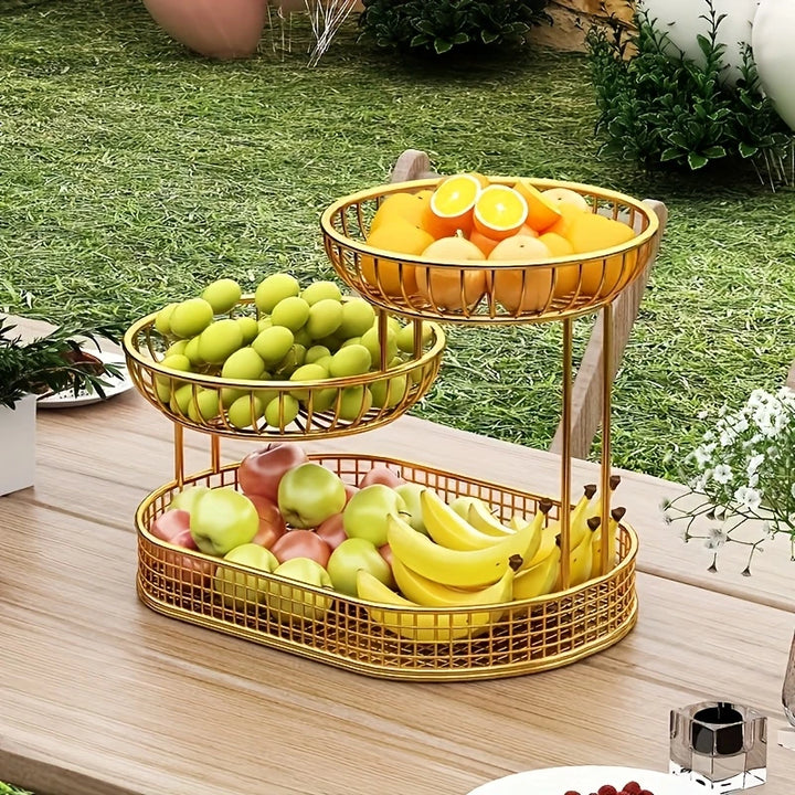 Stijlvol Serveren & Organiseren | Luxe Fruitschaal met 3 Lagen