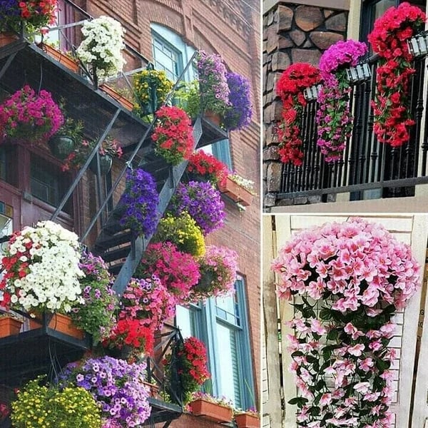 FlowerCascade | Hangende Bloemcreaties voor een Kleurrijk Thuis