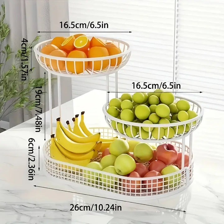 Stijlvol Serveren & Organiseren | Luxe Fruitschaal met 3 Lagen