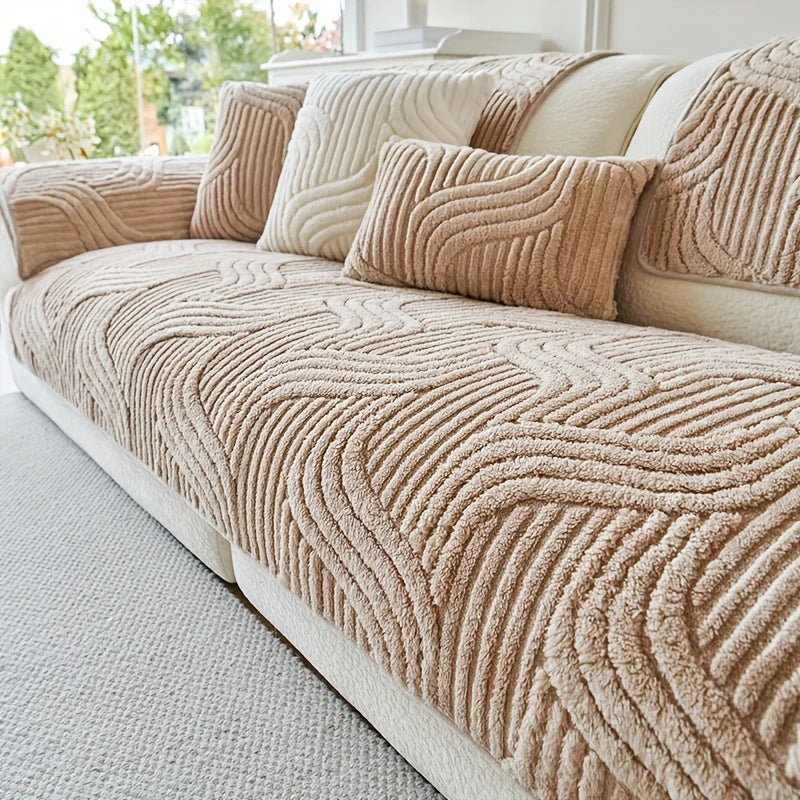 Luxe Antislip Fleece Bankhoes | Pluche, Wasbaar & Huisdiervriendelijk