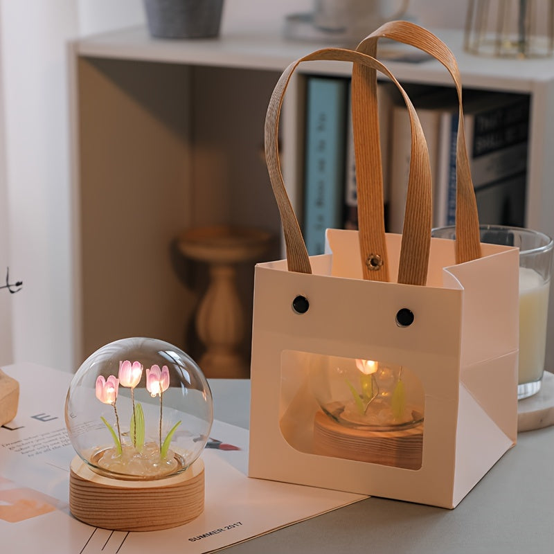 Tulip Lamp | Creatieve Doe-Het-Zelf Tafellamp met Cadeauzakje