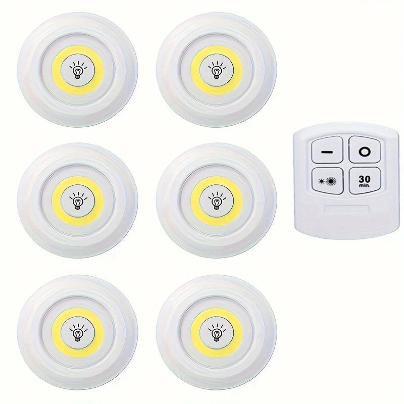 Draadloze LED Kastverlichting | 3 of 6 Stuks met Afstandsbediening