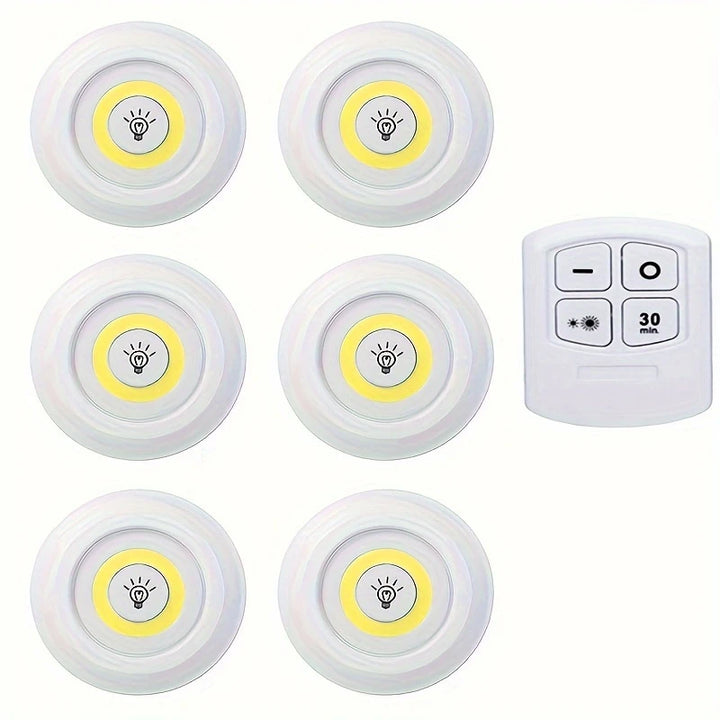 Draadloze LED Kastverlichting | 3 of 6 Stuks met Afstandsbediening