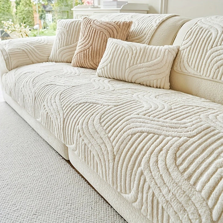 Luxe Antislip Fleece Bankhoes | Pluche, Wasbaar & Huisdiervriendelijk