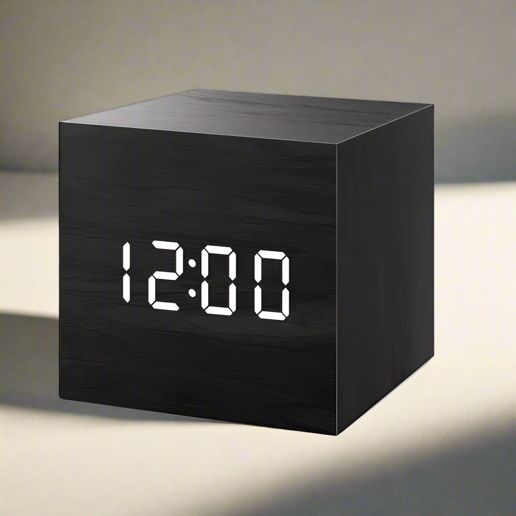 ChronoLux - Nordic Digitale LED Wekker met Spraakbesturing - Maak je ochtenden moeiteloos!