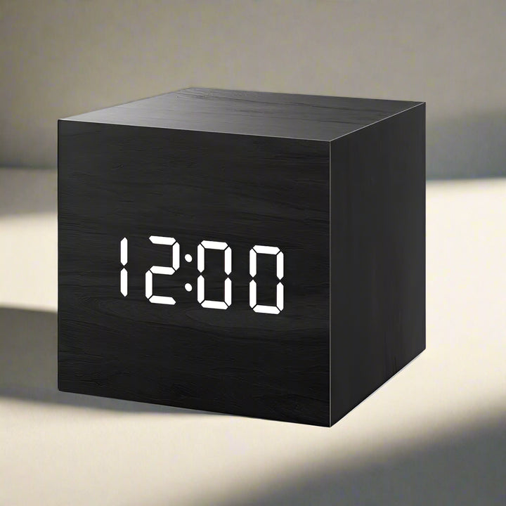 ChronoLux - Nordic Digitale LED Wekker met Spraakbesturing - Maak je ochtenden moeiteloos!