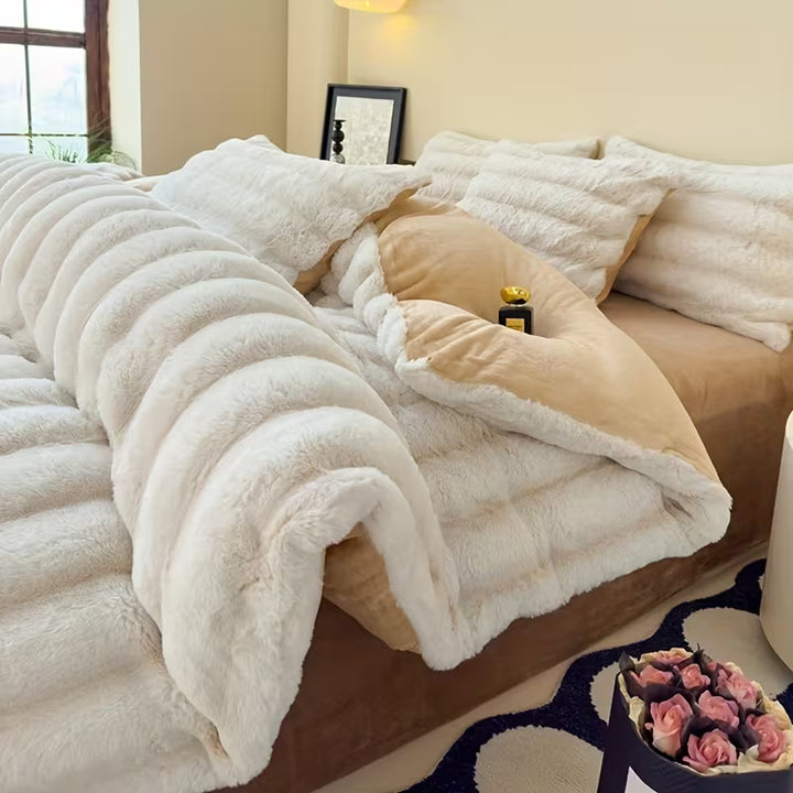 WinterLuxe™ 4-Delige Melkfluweel Beddenset | 200cm * 230cm