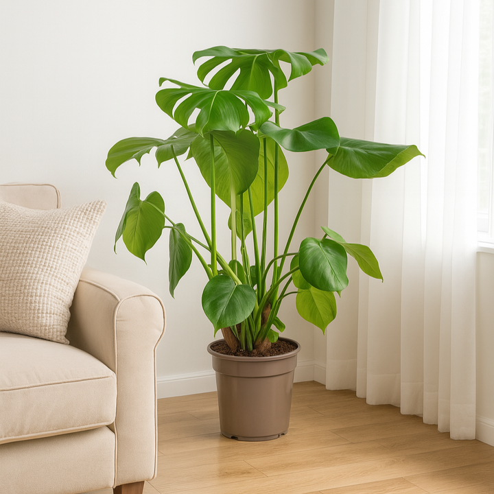 Monstera Deliciosa Tauerii | Hoogte 70-90 cm | Kamerplant