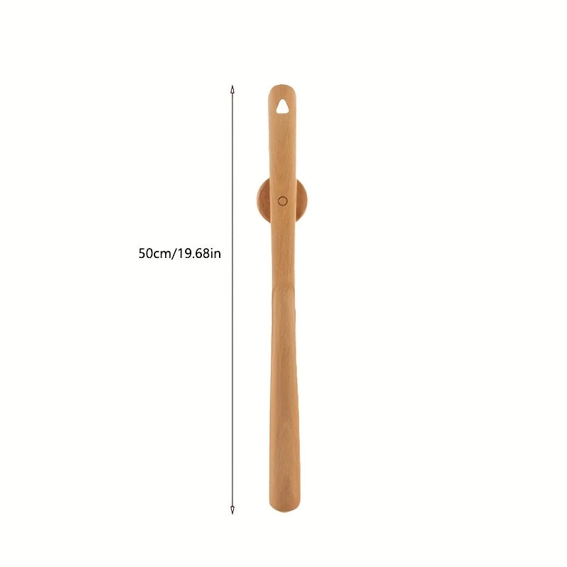 50cm Houten Schoenlepel met Magnetische Basis | Ideaal voor Thuisgebruik