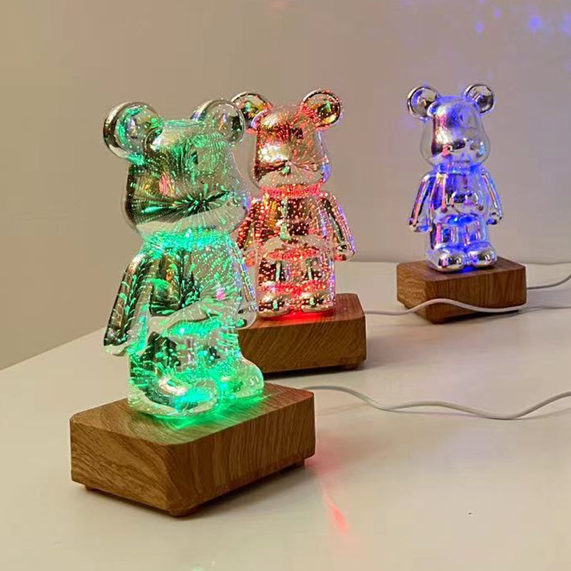 GlowBear | 3D Vuurwerk Nacht Lamp