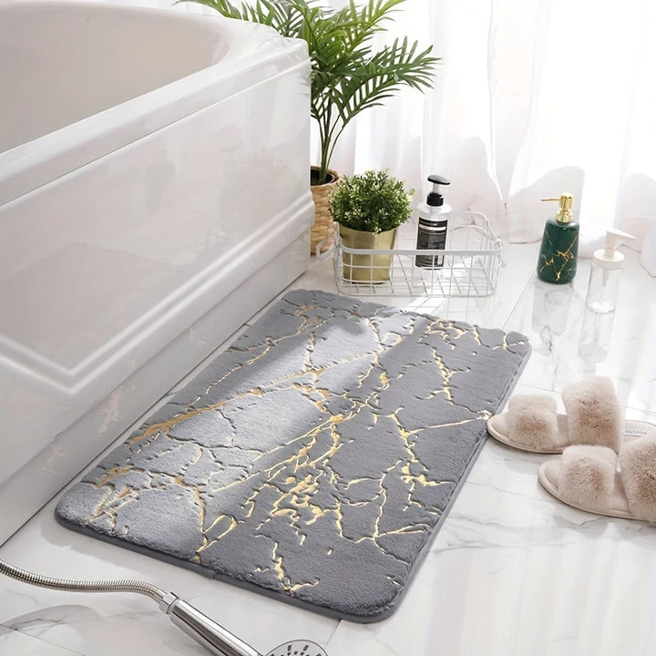 Marmeren Badmat | Antislip en Sneldrogend, 60x40 cm