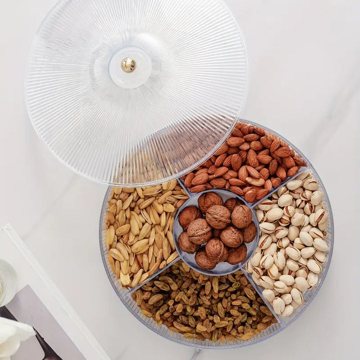 AmberLuxe | Snoeppot met Deksel 28 cm – Luxe Snack Organizer