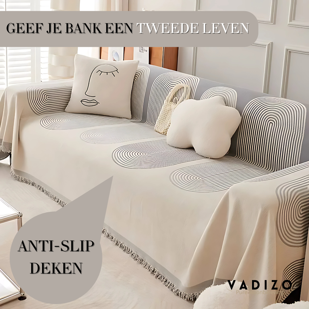Élodie Bankdeken | Stijlvolle & Zachte Banksprei | Anti-slip & Wasbaar