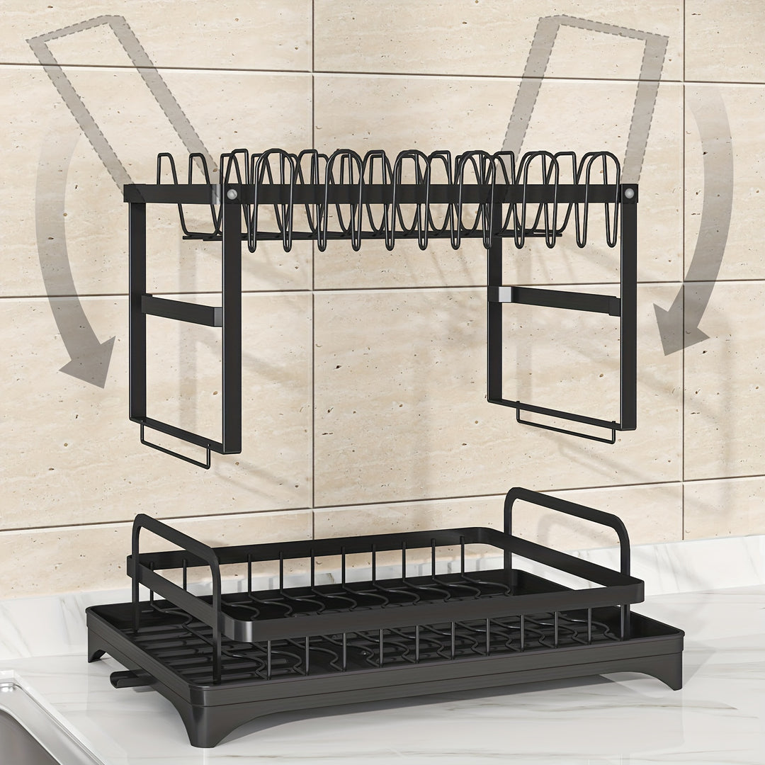 Double Dish Rack | Ruimtebesparend en Groot Capaciteit