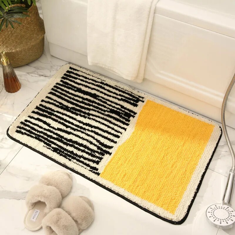 NordicFlow Luxe Handgemaakte Badmat | Anti-slip & Machinewasbaar
