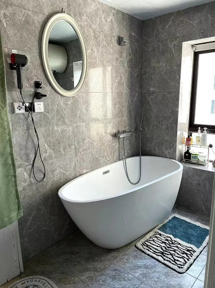 NordicFlow Luxe Handgemaakte Badmat | Anti-slip & Machinewasbaar