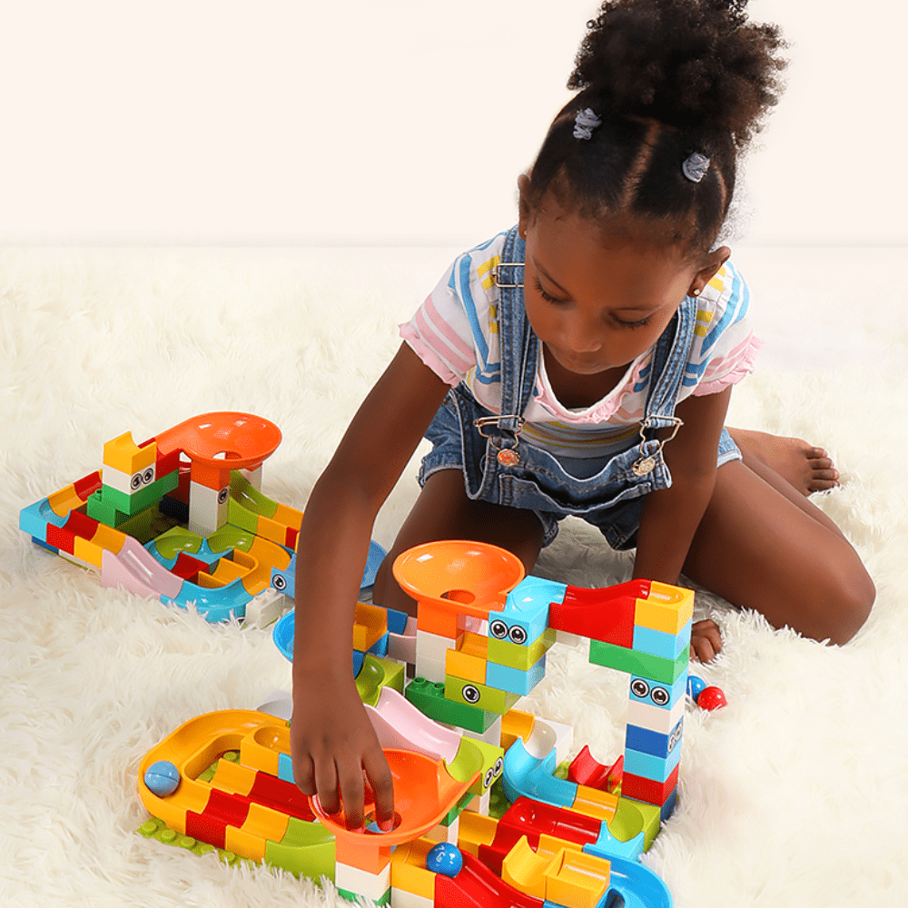 Blocks Marble Track™ | Uitbreidbare Knikkerbaan | Bouw & Race voor Kids