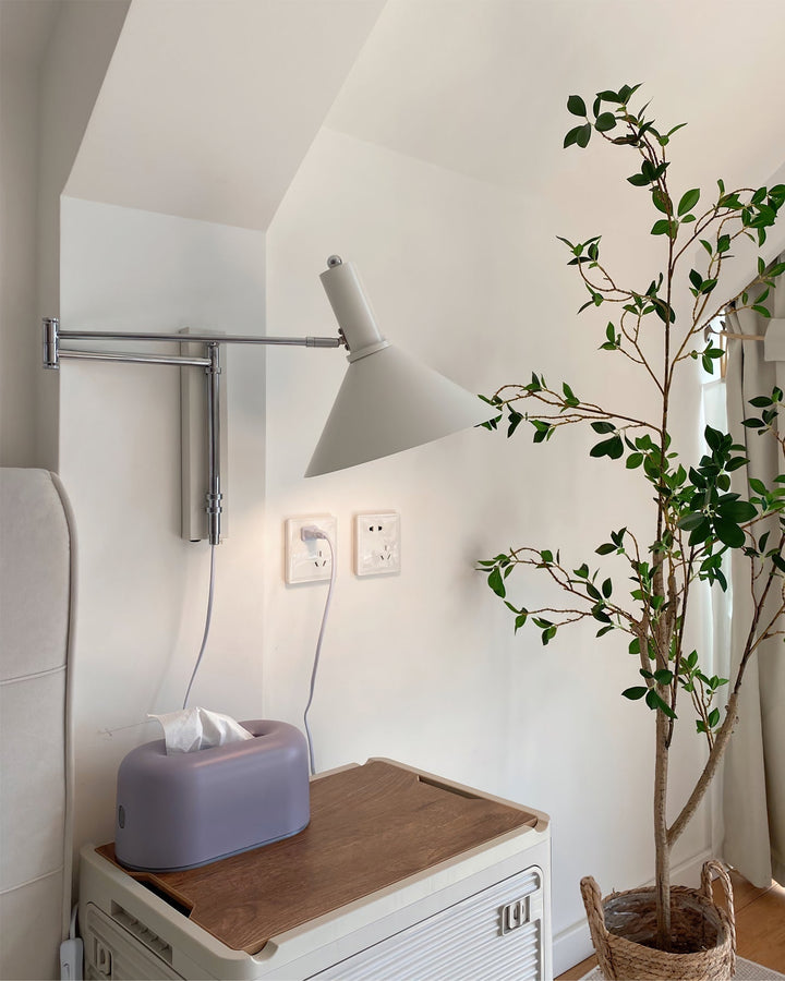 Anvia Wandlamp | Minimalistische Verstelbare Wandlamp voor Slaapkamer & Woonkamer