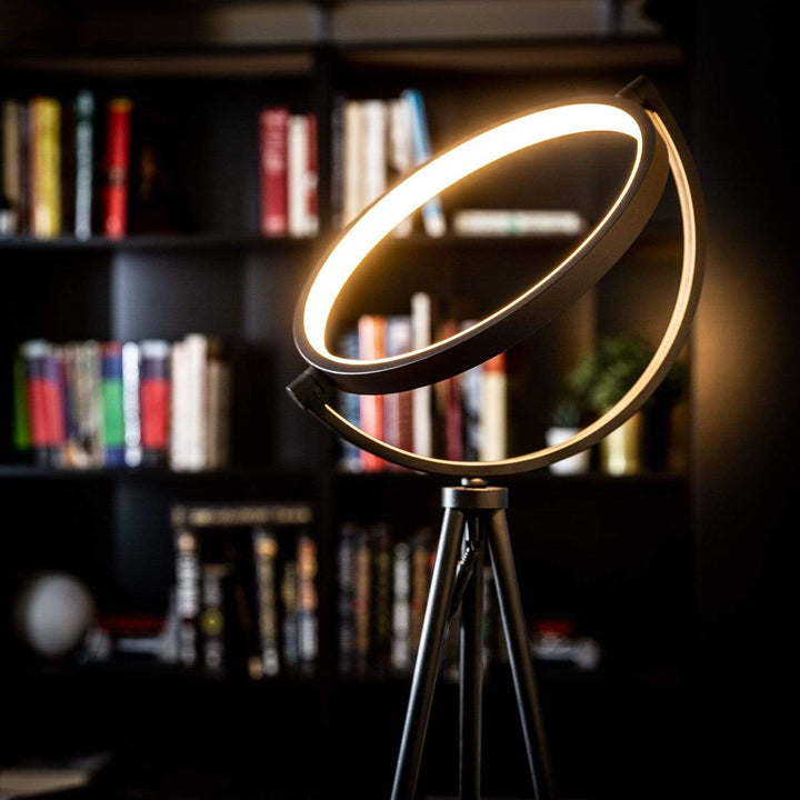 Halo Staande Lamp | Moderne Aluminium LED Lamp met Ringvormig Ontwerp – Minimalistisch & Luxe Design