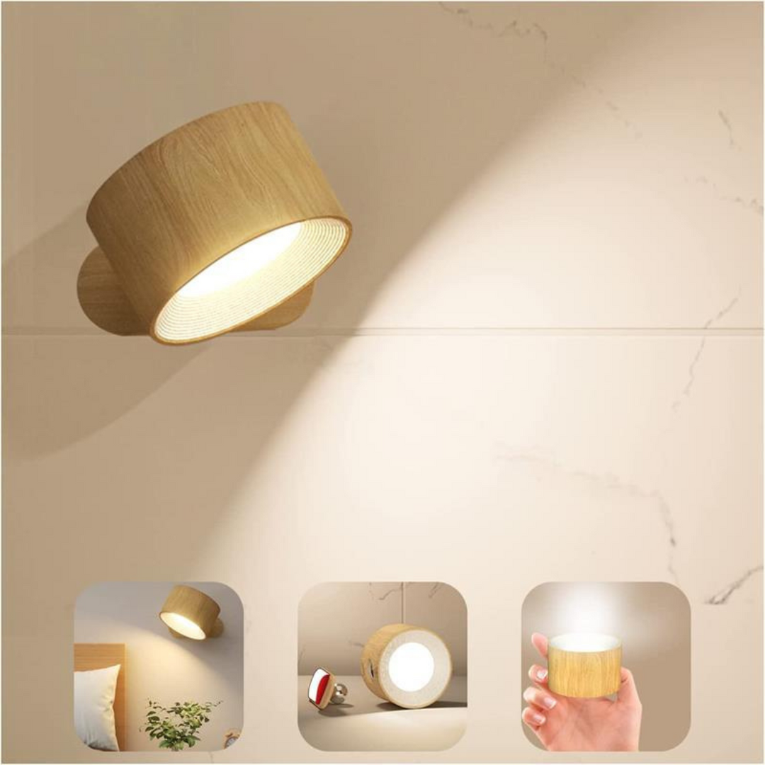 Flexilight 360° Wandlamp | Draadloos | USB-Oplaadbaar | 3 Lichtstanden