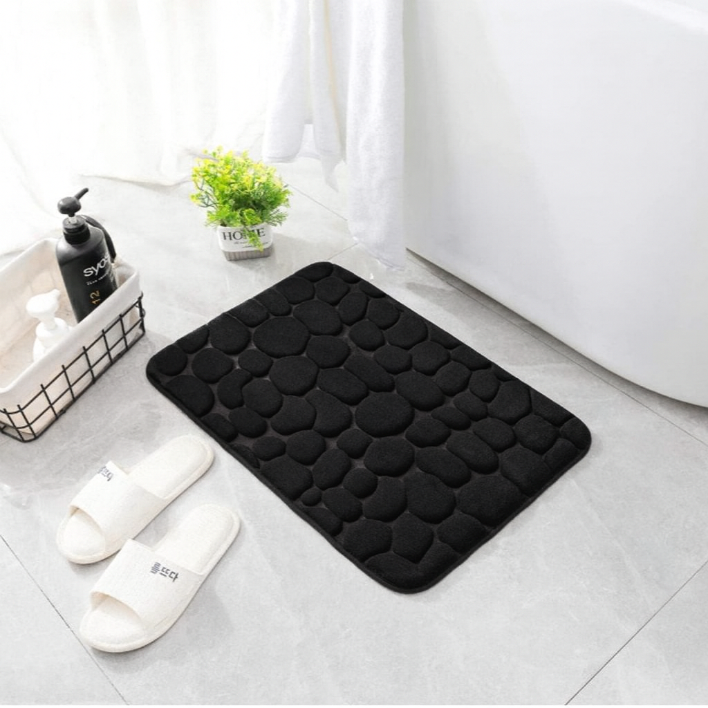Cobblestone Mat | Antislip & Sneldrogende Badkamermat