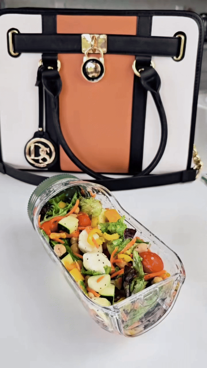 FrescoShake™ | Salad Jar To-Go | Houdt Je Salade Vers & Knapperig