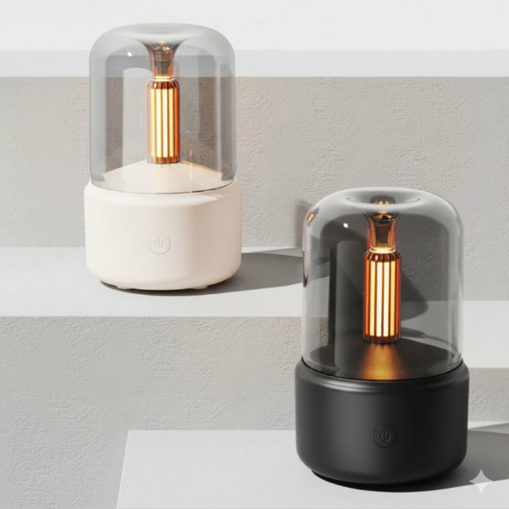 Aromatherapie Kaarslicht Diffuser | Rustgevende LED Vlam & Geurverspreider