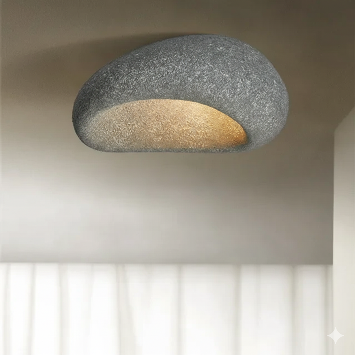 ZenLicht | Wabi Sabi Plafondlamp met Rustgevende Sfeer & Warm Licht