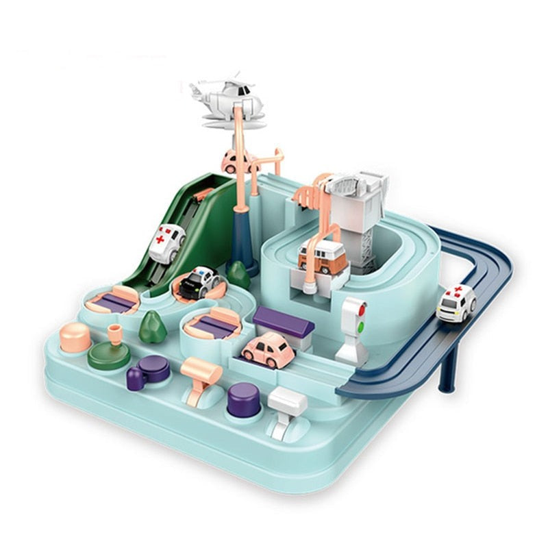 BuildBeyondCar™ | Interactieve Racebaan met Uitdagingen | Leren & Spelen tegelijk