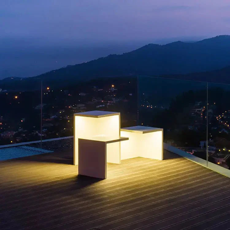 Solar Block Lane | Moderne Buitenlamp op Zonne-energie – Duurzaam, Draadloos & Weerbestendig