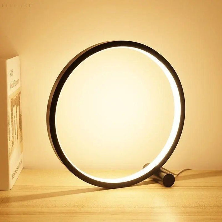 HaloGlo Tafellamp | Minimalistische LED Lamp met Aanraakbediening en Verstelbare Lichtkleur