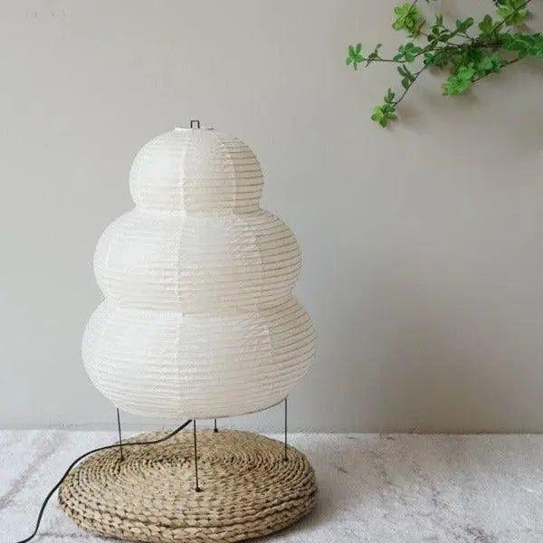 Wabi-Sabi Bubble | Handgemaakte Reispapier Vloerlamp 60 cm