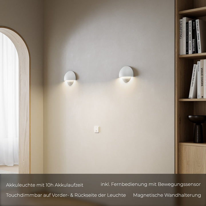 Orion™ LED Wandlamp | Draadloos of Met Kabel | Warm Sfeervol Licht voor Binnen & Buiten